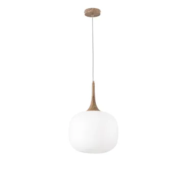 SOSPENSIONE JAIPUR BIANCA/LEGNO 1XE27 30X30X150CM