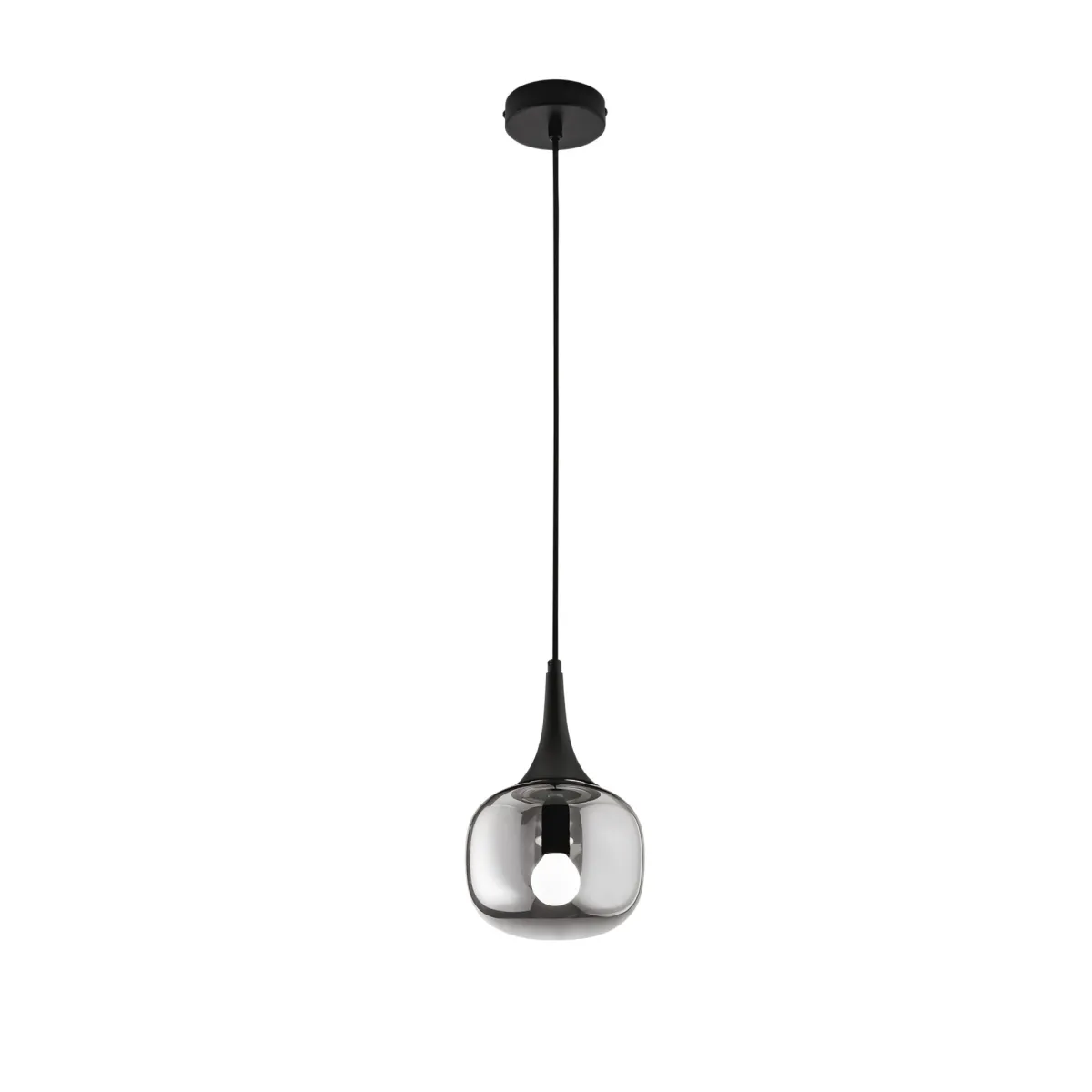 SOSPENSIONE JAIPUR FUME'/NERA 1XE14 17X17X150CM