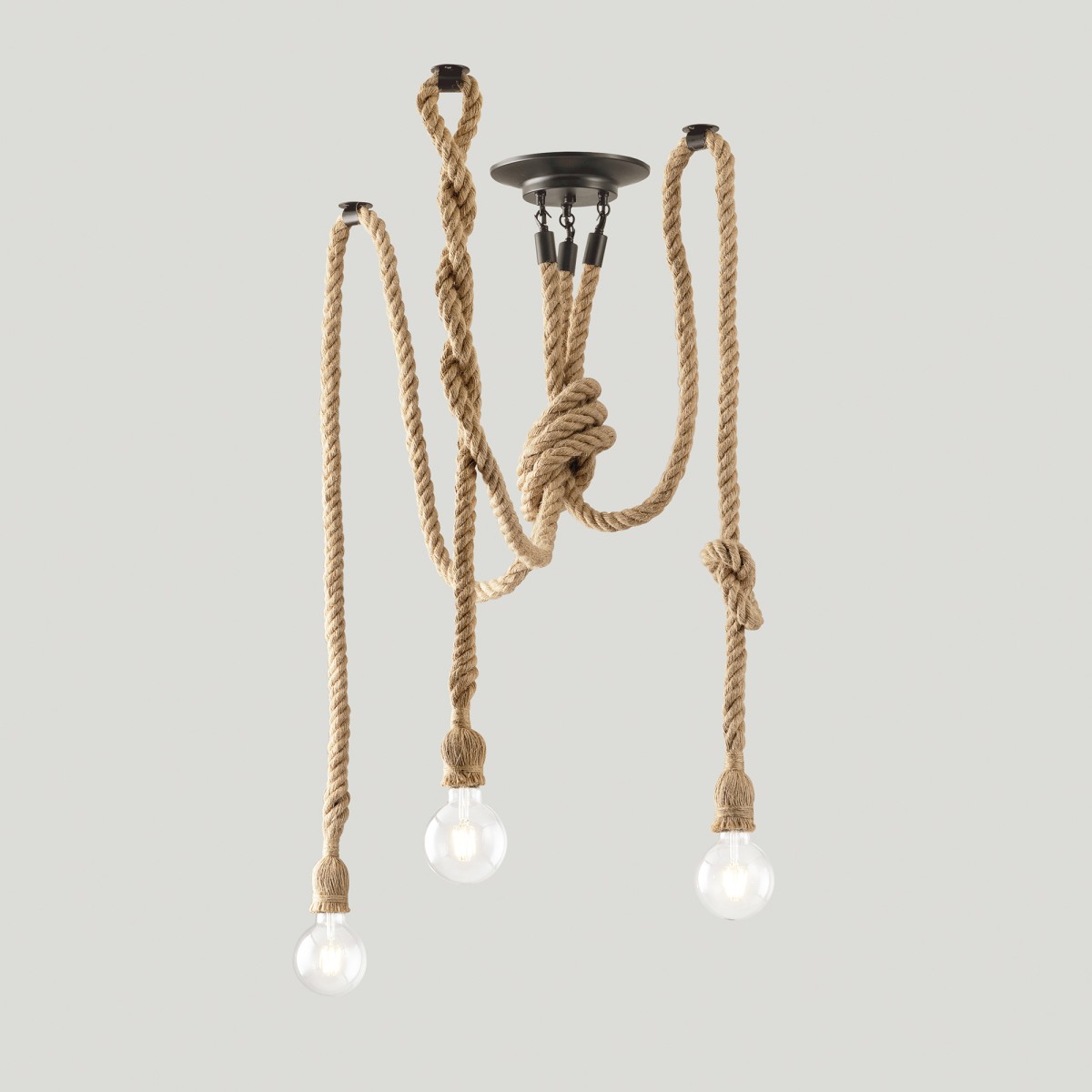 PLAFONIERA ROPE CANAPA 3XE27 250CM