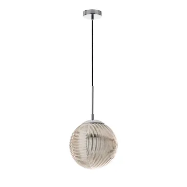 SOSPENSIONE GREENWICH SFERA CROMO/FUME' 1XE27 25X166CM