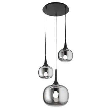 SOSPENSIONE JAIPUR FUME'/NERA 1XE27+2XE14 39X39X150CM