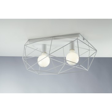 ABRAXAS PLAFOND BLANC 2XE27...