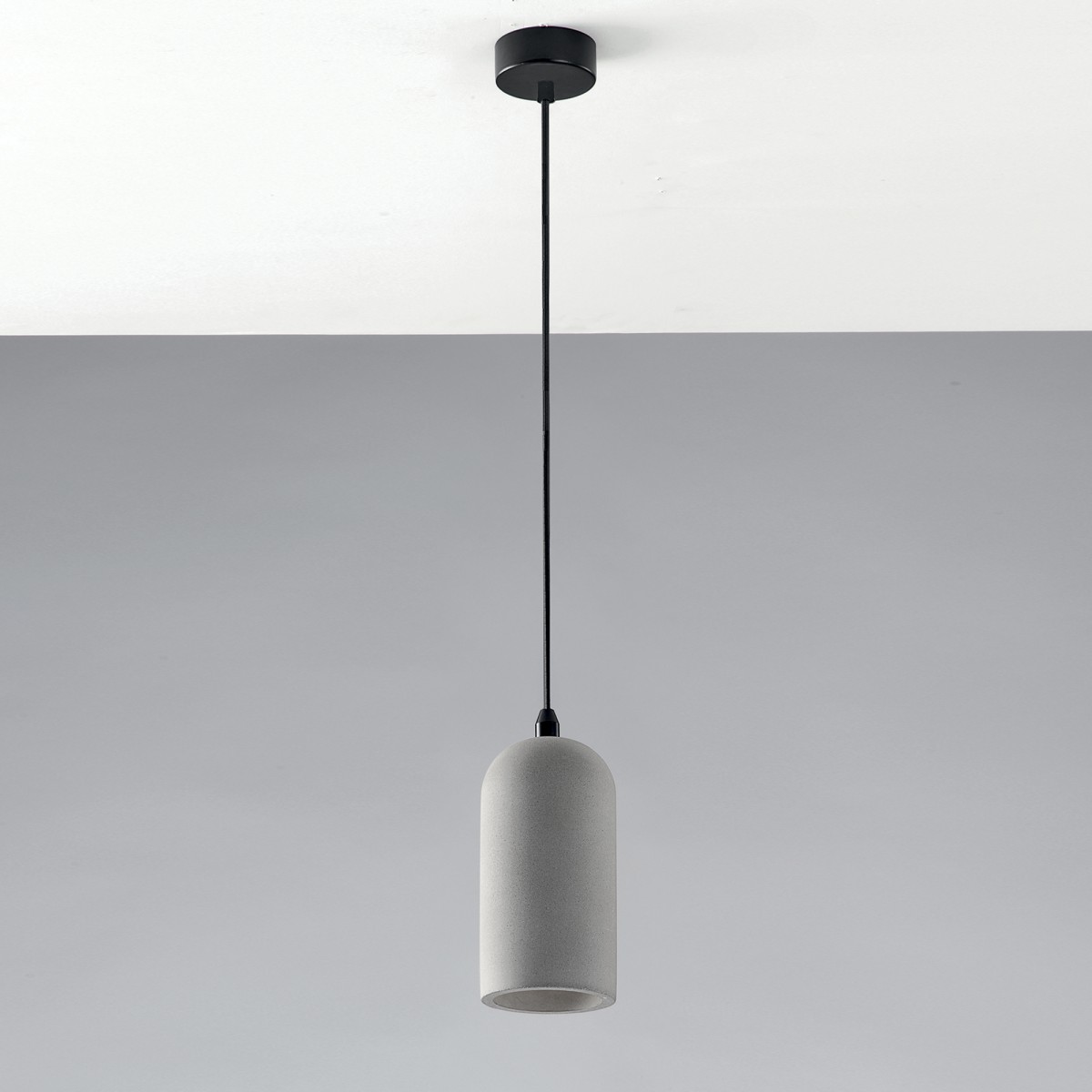 SOSPENSIONE ANDO FORMA GEOMETRICA GRIGIA 1XE27 10X150CM