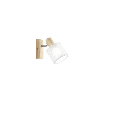 SPOT TWINSET CON BASE IN LEGNO 1XE14 MAX 40W 14X10X17CM