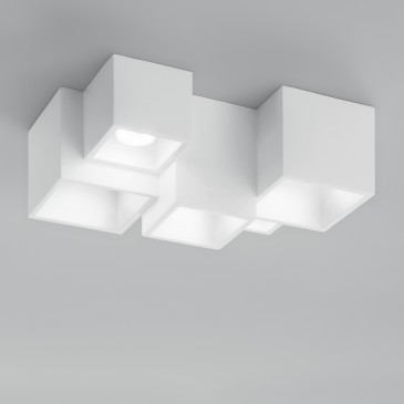 Plafonnier Foster blanc 5 x...