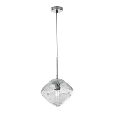 SOSPENSIONE GREENWICH PRISMA CROMO/ACQUAMARINA 1XE27 26,3X162,7CM