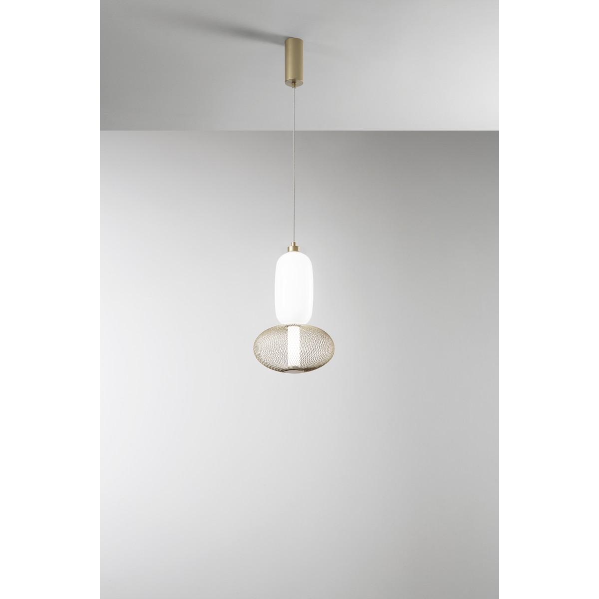 SOSPENSIONE LED INKAS ORO IN VETRO 16W 1860LM CCT...