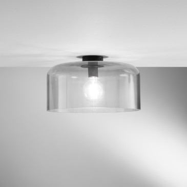 Plafonnier fumé GIBUS 1XE27...