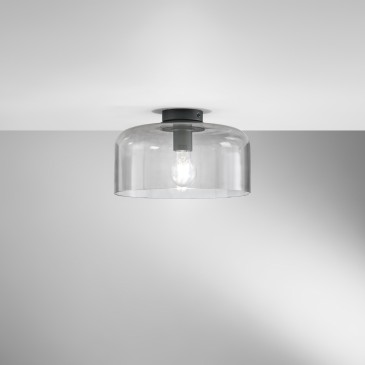 Plafonnier fumé GIBUS 1XE27...