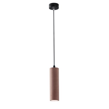 SOSPENSIONE KRUK TONDA MATTONE 1XGU10 7X130CM