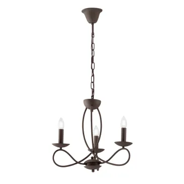 LAMPADARIO GINEVRA CORTEN 3XE14 48X120CM