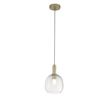 SOSPENSIONE BRANDY ORO 1XE14 16X16X150CM