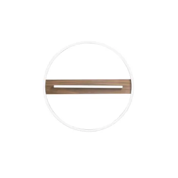 PLAFONIERA LED AZIMUTH NERA/LEGNO 36W 4820LM CCT 50X5CM