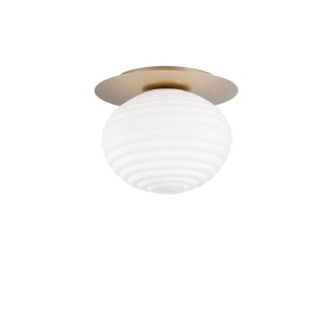 PLAFONIERA RIPPLE ORO 1XE27 35X35X28CM