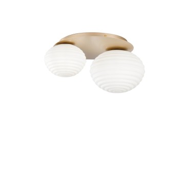 PLAFONIERA RIPPLE ORO 2XE27 45X21,5X35CM