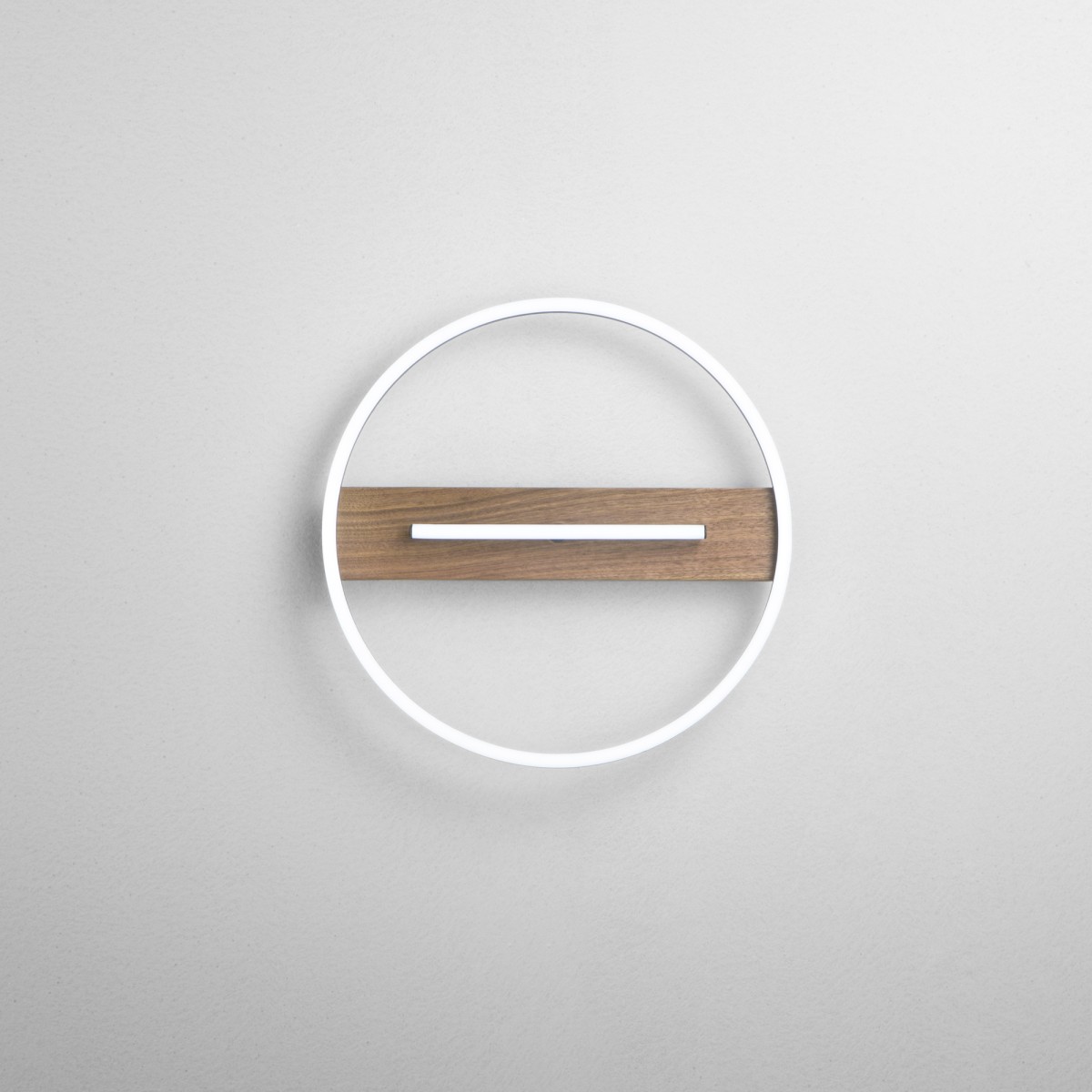 PLAFONIERA LED AZIMUTH NERA/LEGNO 26W 3290LM CCT 40,5X5CM