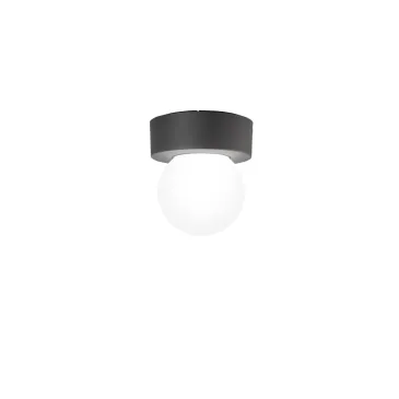 PLAFONIERA SKITTLE ANTRACITE 1XE27 IP54 18X19,2CM