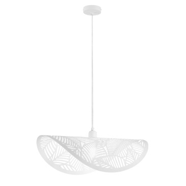 SOSPENSIONE RHEI-LEAF BIANCA 1XE27 60X33X150CM