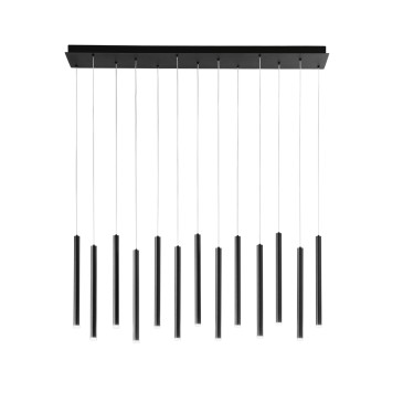 SOSPENSIONE LED PYPE NERA 65W 6110LM CCT 2,5X41X200CM