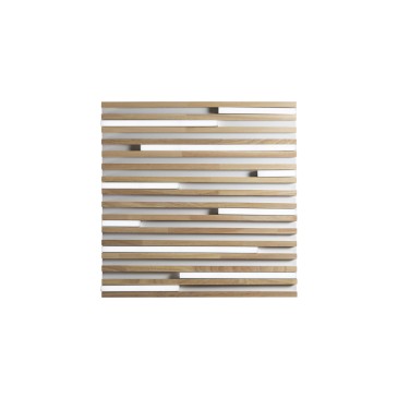 PLAFONIERA LED KUMA BIANCA IN LEGNO 40W CCT 2700/3200/4000K L50X50XH5,2 CM