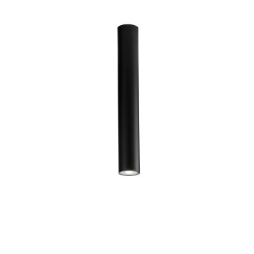 PLAFONIERA FLUKE TONDA NERA 1XGU10 5,5X5,5X40CM