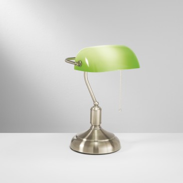 Lampe de table moderne verte ou blanche | Mondialshop