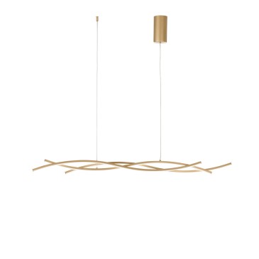 KINETIC GOLD LED-Hängeleuchte 40W 5100LM CCT 117,2X6X105CM