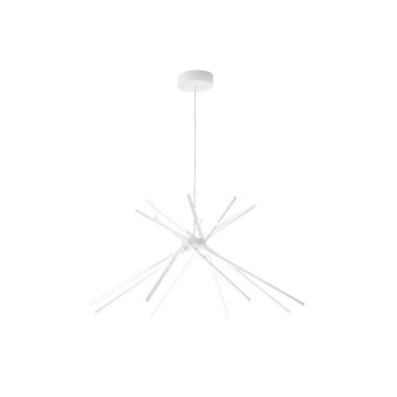 Suspension LED blanche Shanghai 56 W 6560 lm 3000 K 113 x 51,5 x 160 cm