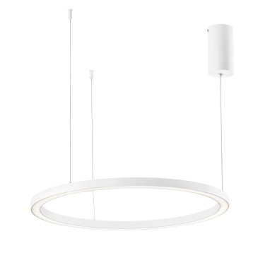 Weiße LED-Hängeleuchte mit Bügel, 60 W, 9000 lm Farbtemperatur, 120 x 120 x 150 cm