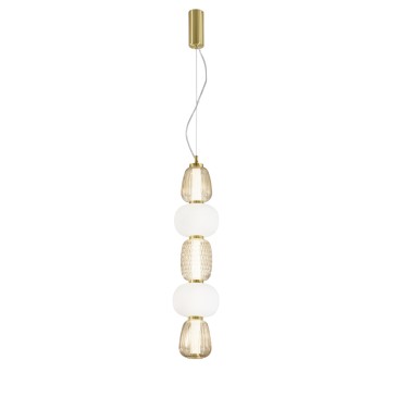 SOSPENSIONE LED TOTEM ORO 36W 3800LM 3000K 17X241CM