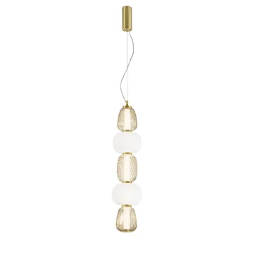 Suspension LED dorée 33 W | Mondialshop