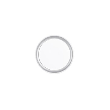 PLAFONIERA LED NEON TONDA BIANCA/SILVER 24W 3450LM CCT 40X40X7CM