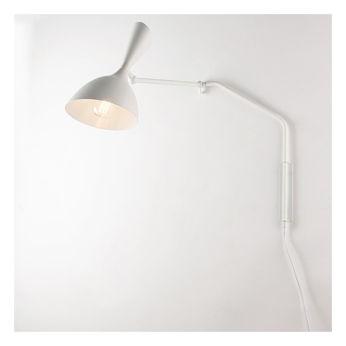 Applique murale E27 noire ou blanche | Mondialshop