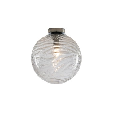 NEREIDE Transparente Deckenleuchte 1xE27 25x25cm