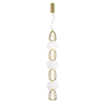 Totem LED suspendu doré 42 W 4500 lm 3000 K 17 x 163 cm