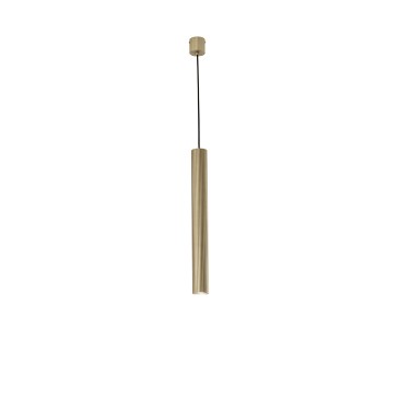 SOSPENSIONE LORD ORO IN ACCIAIO+ALLUMINIO 1XGU10 25W 10X10X255CM