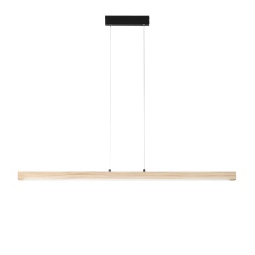 JOSEPH WOOD LED-Pendelleuchte 22W 2750LM CCT 125X4.5X150CM