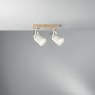 2xE14 Beton- und Holzstrahler