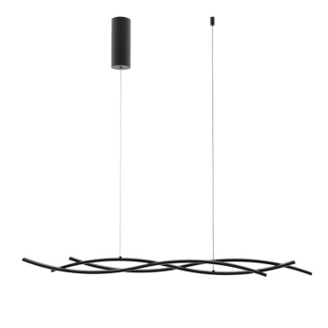 SOSPENSIONE LED KINETIC NERA 40W 5100LM CCT 117,2X6X105CM