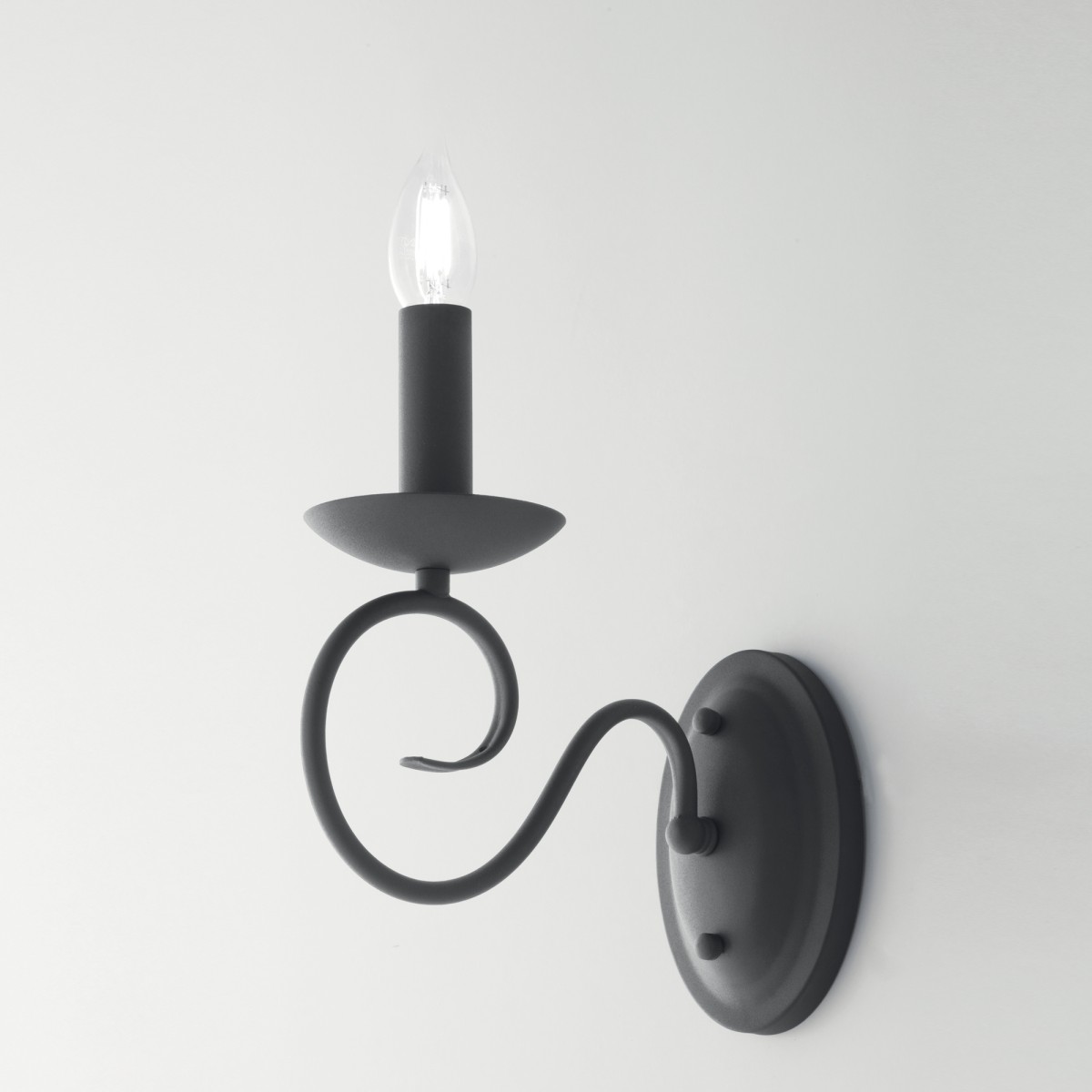 Applique da Parete Antracite Moderna E14 | Mondialshop