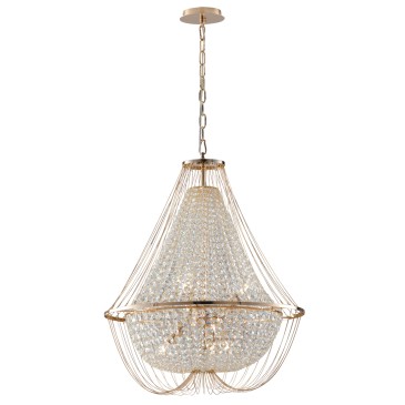 VIENNA GOLD SUSPENSION 6XE14 60X120CM