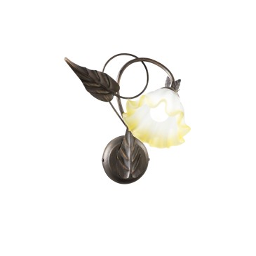 Klassische braune Wandleuchte 1xE14 | Mondialshop