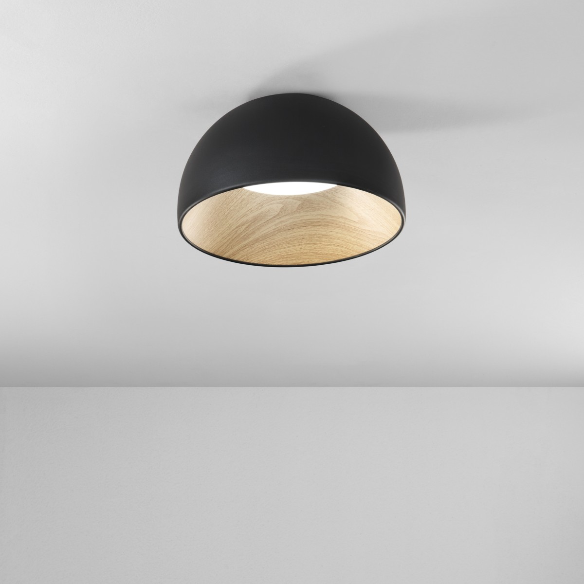 Plafonnier LED noir Coco 30W CCT D35