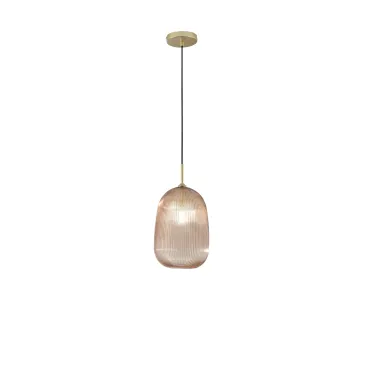 SOSPENSIONE DUKE AMBRA IN VETRO 1XE27 D21X200CM