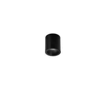 PLAFONIERA LED MANOR TONDA NERA 7W 820LM CCT 3000-4200-6500K 9X10 CM