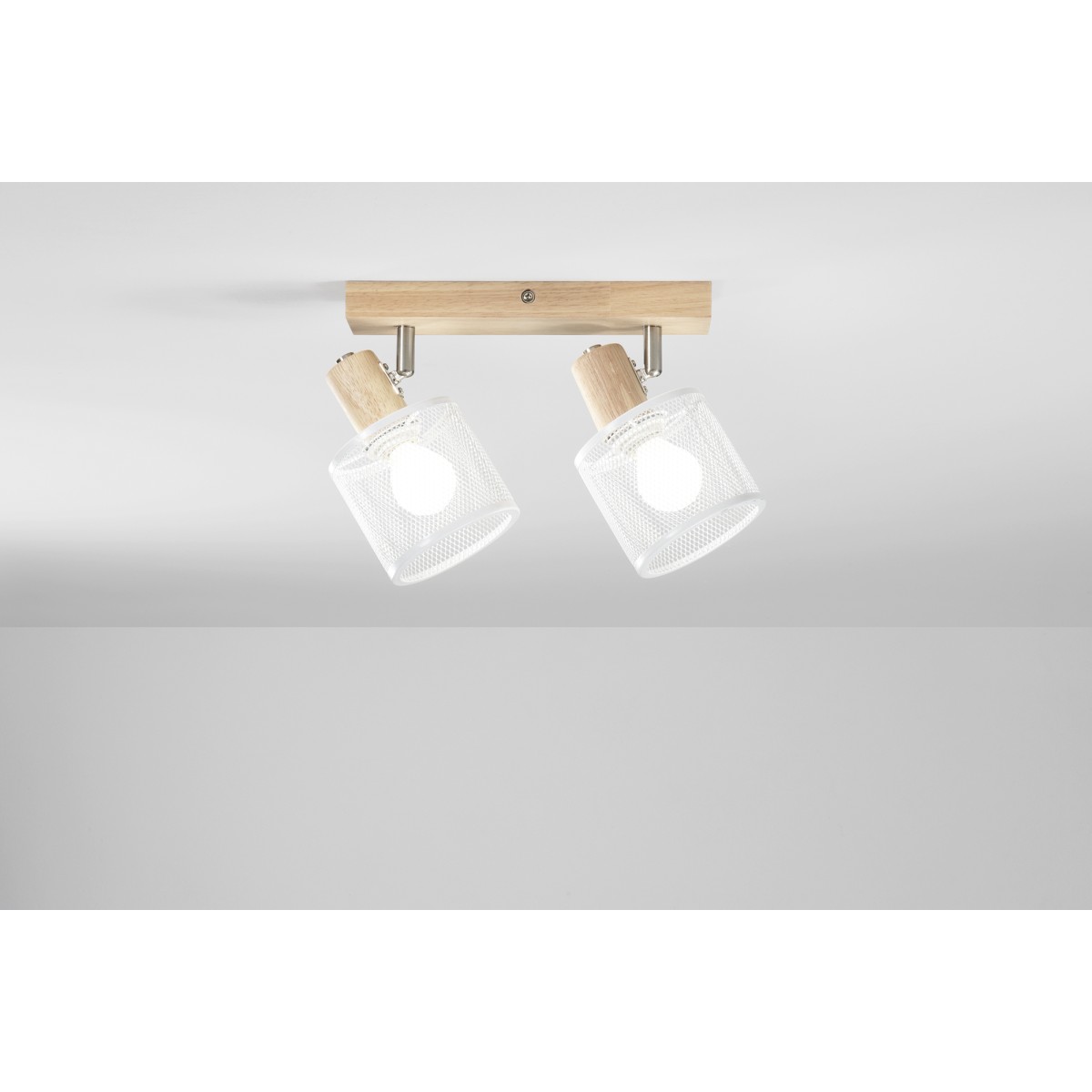 Applique Moderna con Spot in Legno | Mondialshop