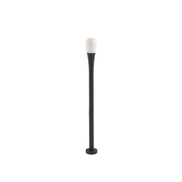 Anthrazitfarbene Fallstange 1xG9 IP65 5x34cm