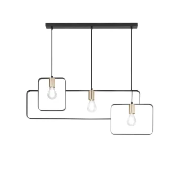 SOSPENSIONE SMITH NERA/ORO 3XE27 88,5X150CM