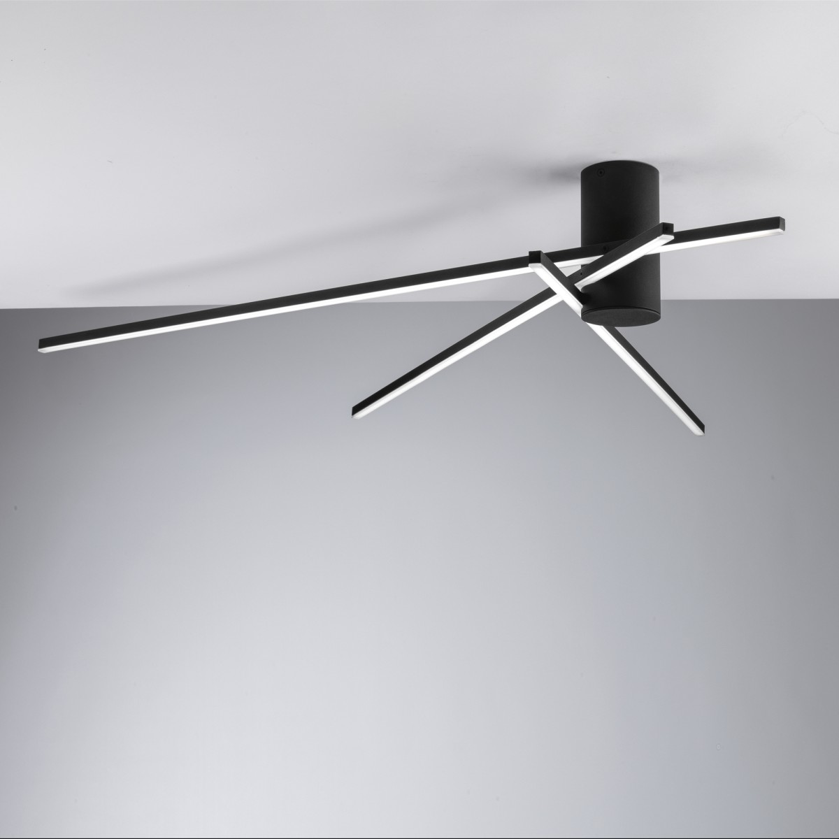 SHANGHAI LED-Deckenleuchte, schwarz, 27 W, 3750 lm, 3000...