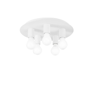 PLAFOND STRIKE BLANC 5XE27 35X35X86CM